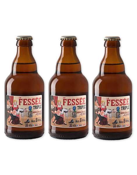 Fessée triple bière blonde 8 ° 33cl