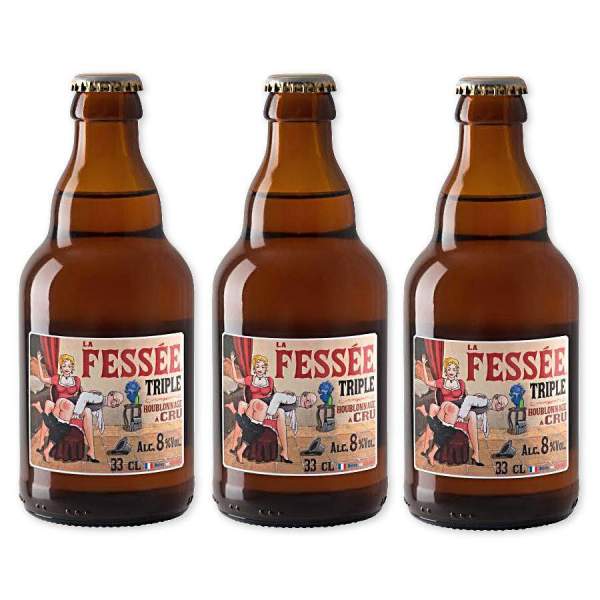 Fessée triple bière blonde 8 ° 33cl