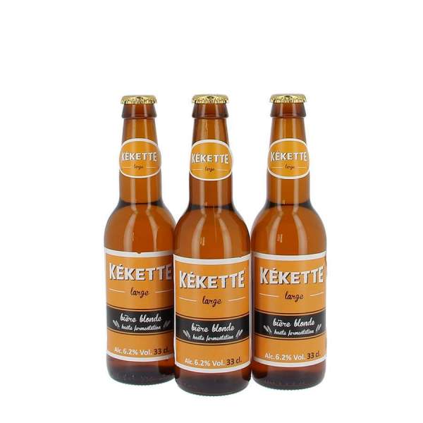 Kékette bière blonde 6.2° 33cl par 3