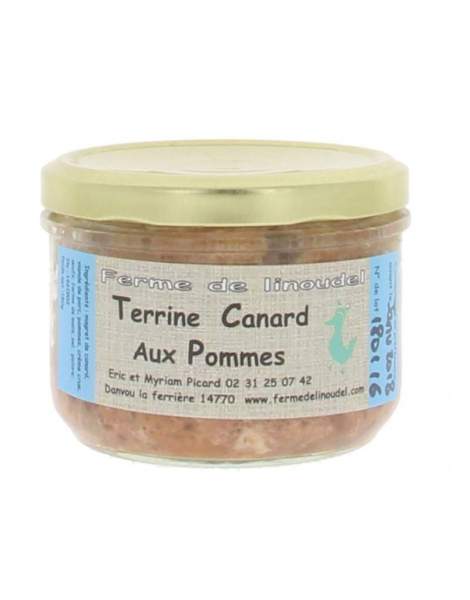 Terrine canard aux pommes 180g Linoudel