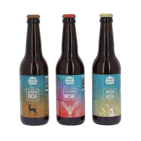 Lot découverte 3 Bières Biche 33cl Normandy Beer Factory