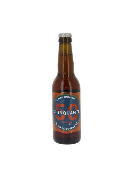 Bière La chinquante ambrée 6% 33cl
