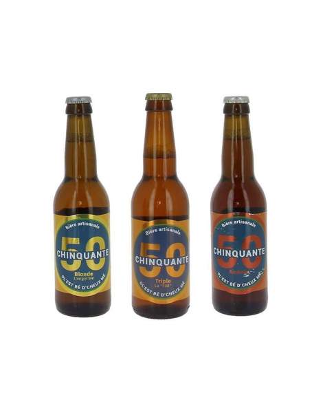 Pack découverte bières La chinquante 3*33cl