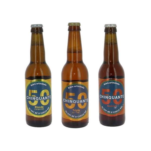 Pack découverte bières La chinquante 3*33cl