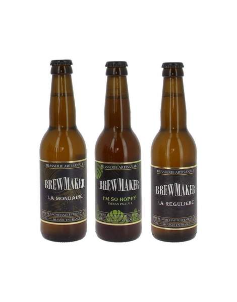 Pack découverte bières Brewmaker 3x33cl