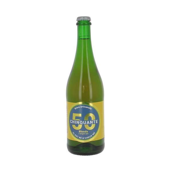 Bière blonde La chinquante 5% 75cl