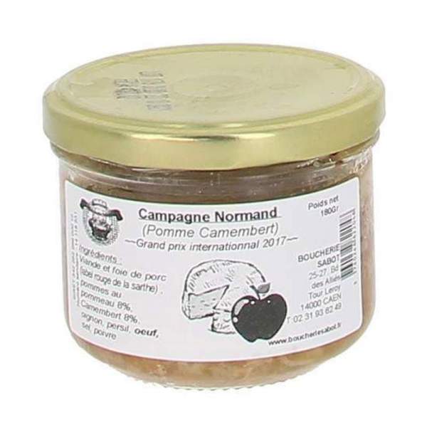 Terrine de campagne Normand (pomme et camembert) 180g