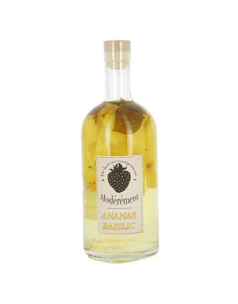 Rhum arrangé ananas basilic "Modérément" 1L 28%