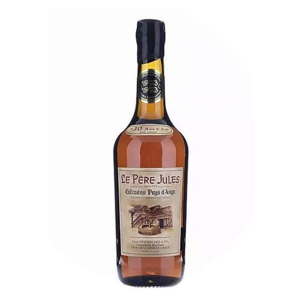 Calvados 30ans non réduits Le Père Jules 49%vol 70cl