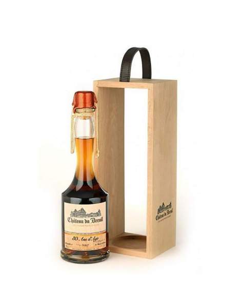 Calvados 30 ans coffret bois château du Breuil 70 cl 41% Pays d'Auge