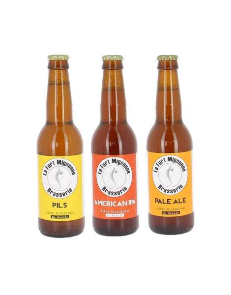 Pack découverte bières bio La fort mignonne 3*33cl