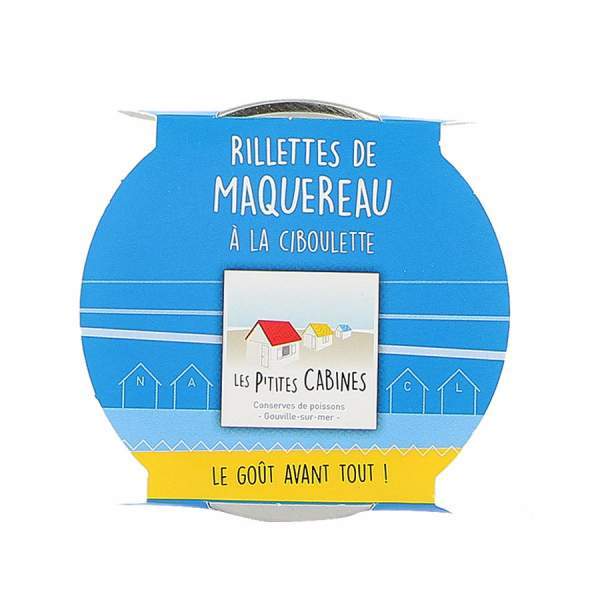 Rillettes de maquereaux à la ciboulette - Les p'tites cabines 90g