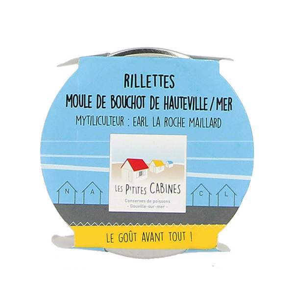 Rillettes de moules de Bouchot de Hauteville/mer - Les p'tites cabines 90g