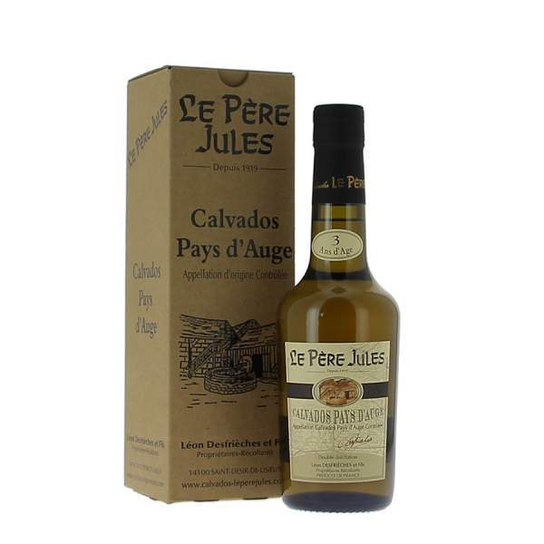 Calvados 3 ans Léon Desfrièches Le père Jules 35cl 41%