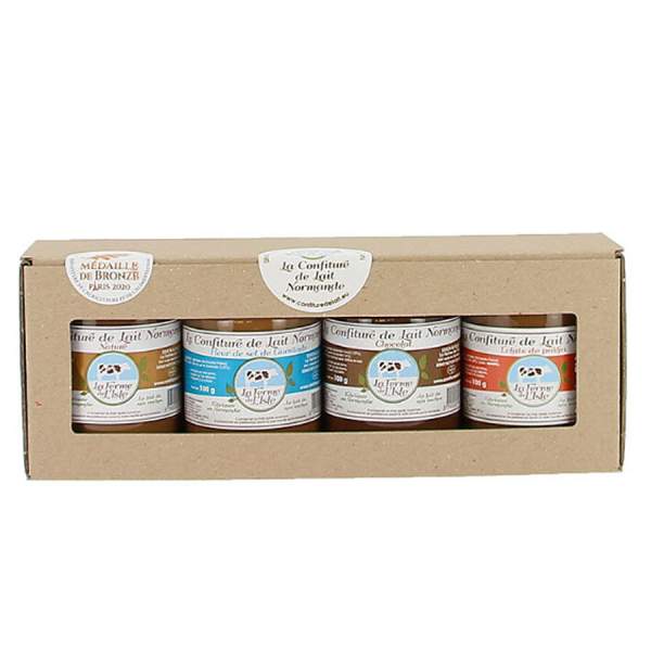 Lot de confitures de lait 4 x 100g Ferme de l'Isle