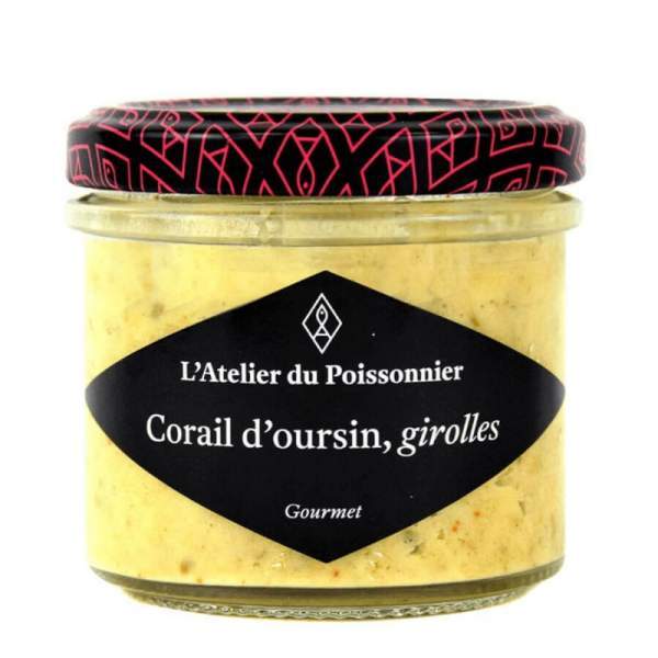 Rillettes au corail d'oursin et aux girolles 125g