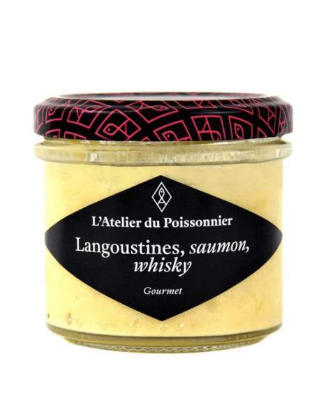 Rillettes langoustines et saumon au whisky 125g