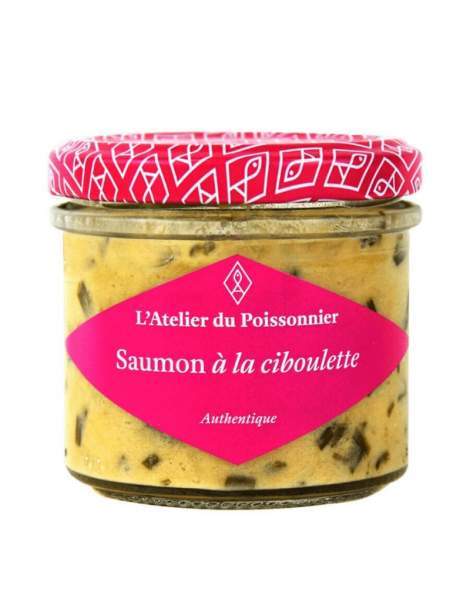 Rillettes de saumon à la ciboulette