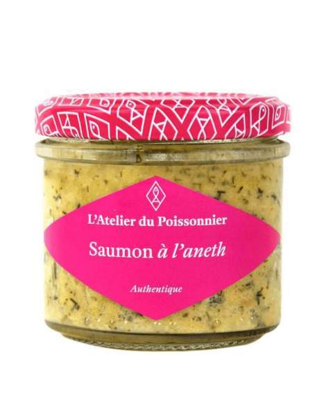 Rillettes de saumon à l'aneth Atelier du Poissonnier 90g