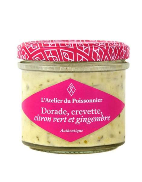 Dorade et Crevette au citron vert gingembre 90g