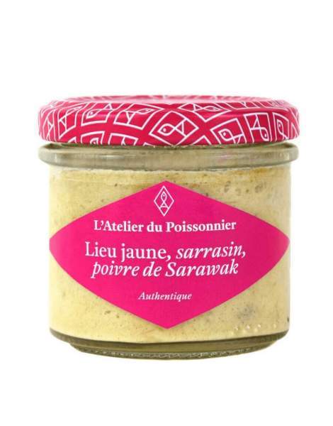 Rillettes de lieu jaune, sarrasin, poivre de Sarawak 90 gr