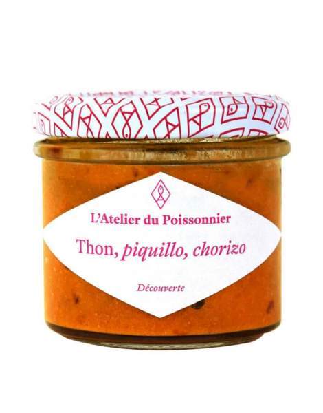 Rillettes de thon, piquillo, chorizo Atelier du Poissonnier 90g