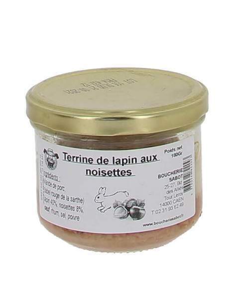 Terrine de lapin aux noisettes 180g