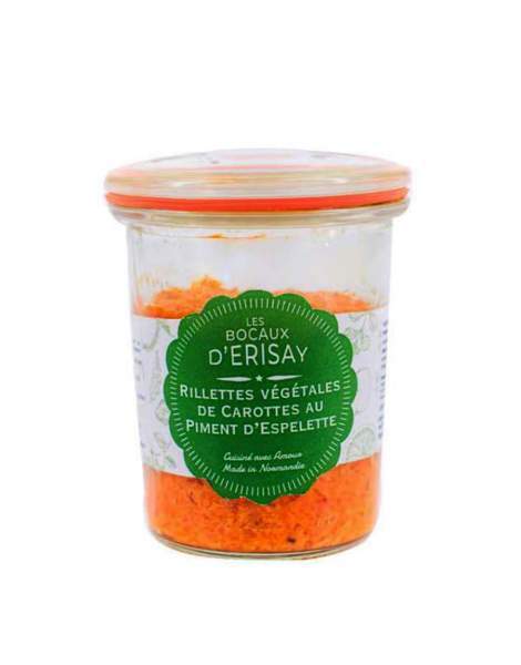 Rillettes végétales de carottes au piment d'Espelette