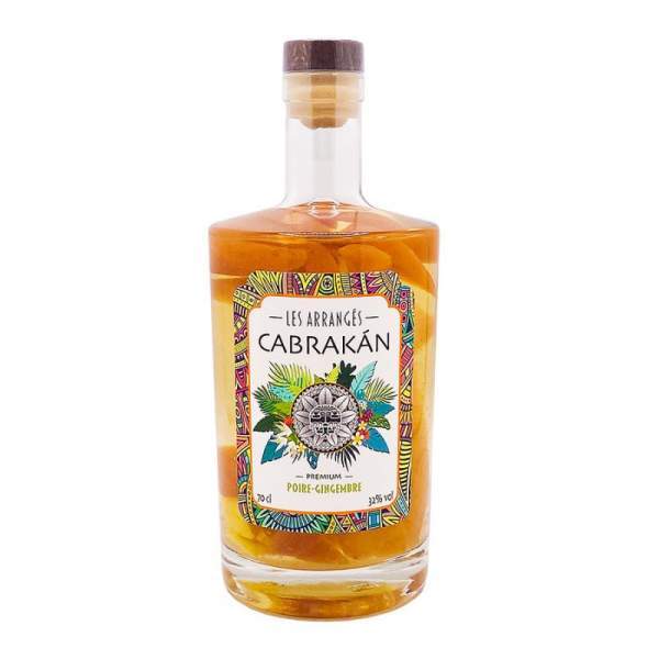 Rhum arrangé poire et gingembre Cabrakàn 70cl 32%