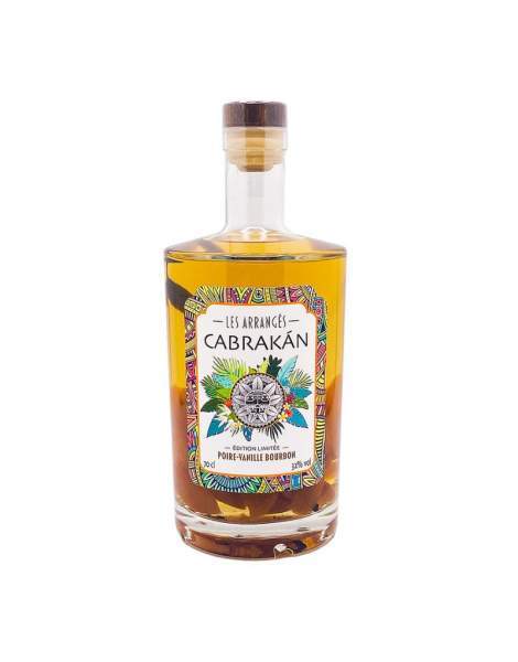 Rhum arrangé poire et vanille bourbon Cabrakàn 70cl 32%