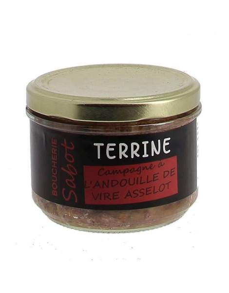 Pâté campagne à l'andouille de Vire "Asselot" 180g