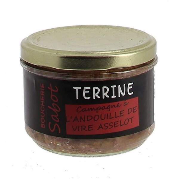 Pâté campagne à l'andouille de Vire "Asselot" 180g
