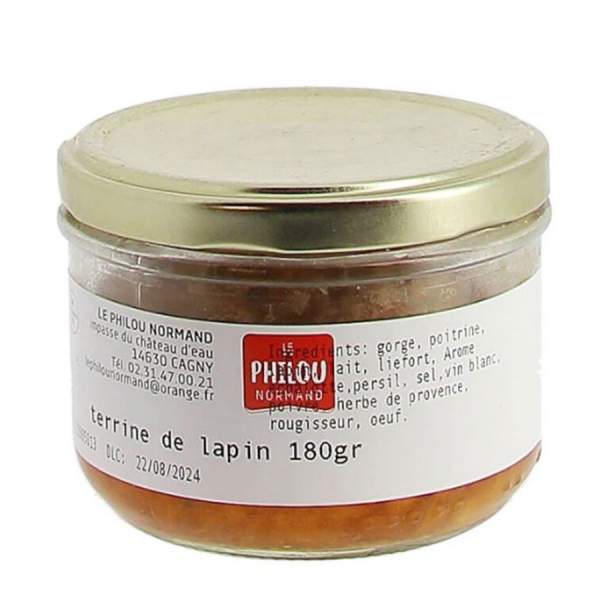 Terrine de lapin Le philou normand 180g