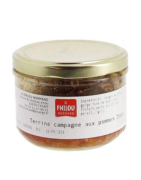 Terrine de campagne aux pommes Le philou normand 250g