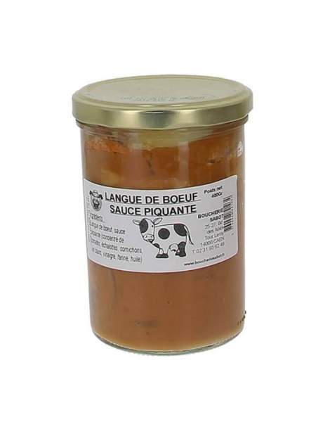 Langue de boeuf sauce piquante 400 gr