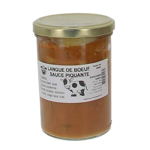Langue de boeuf sauce piquante 400 gr