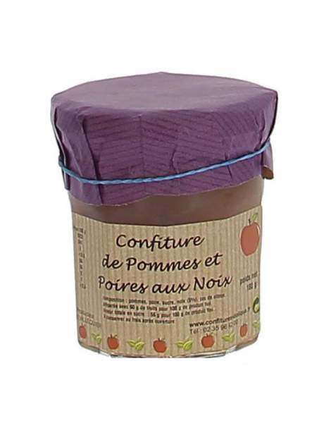 Confiture de pommes poires et noix Dolique 180g