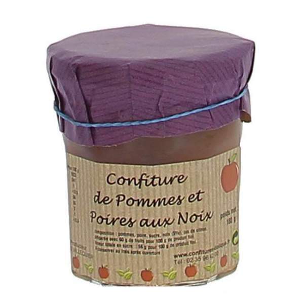 Confiture de pommes poires et noix Dolique 180g