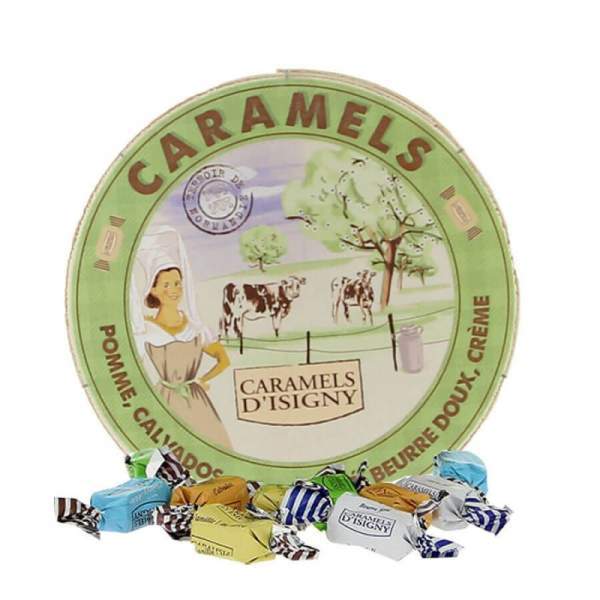 Caramels d'Isigny assortiment Normandie boite camembert 75g