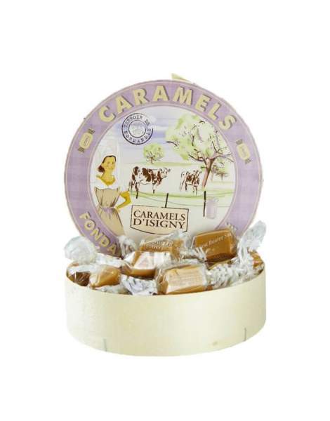 Caramels d'Isigny fondant beurre salé Boite Camembert 150 gr