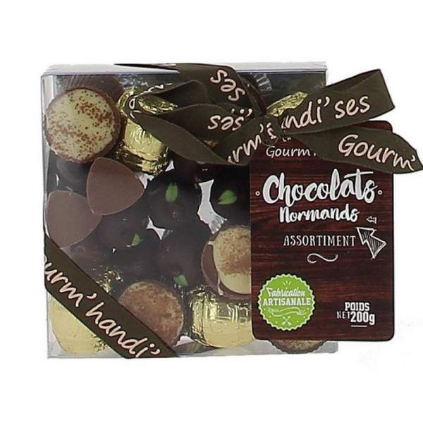 Assortiment de chocolats normands Gourm'handi'ses