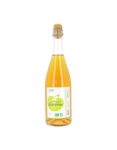 Jus de pomme pétillant bio 75 cl