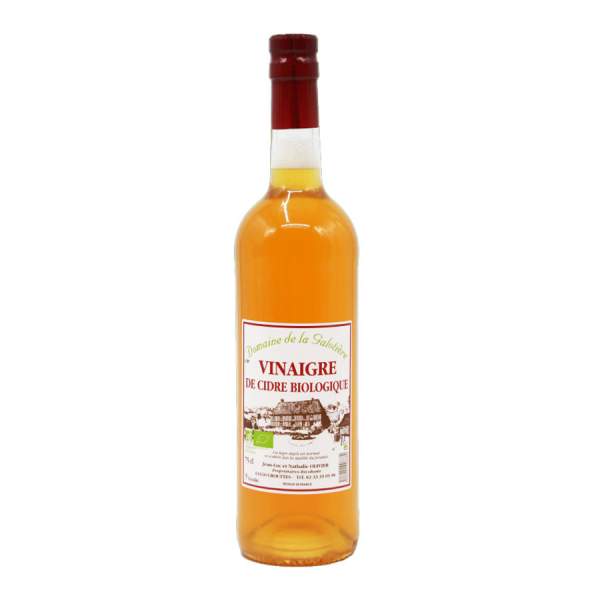 Vinaigre de cidre bio non filtré non pasteurisé vieilli en fût de chêne 75cl