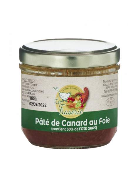 Pâté canard au foie gras 100g - Fraserie