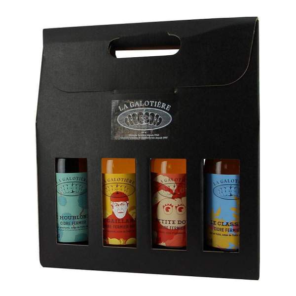 Coffret de 4 bouteilles de cidre de la Galotière 33cl