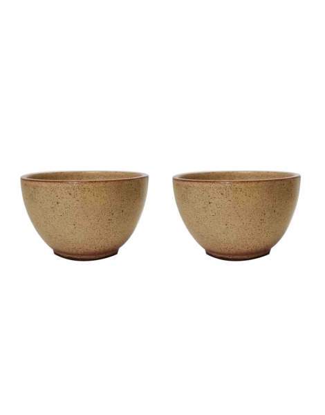 2 Bolées à cidre en grès rustiques 20cl Poterie Turgis