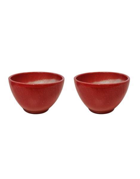 2 Bolées à cidre en grès rouges 20cl Poterie Turgis