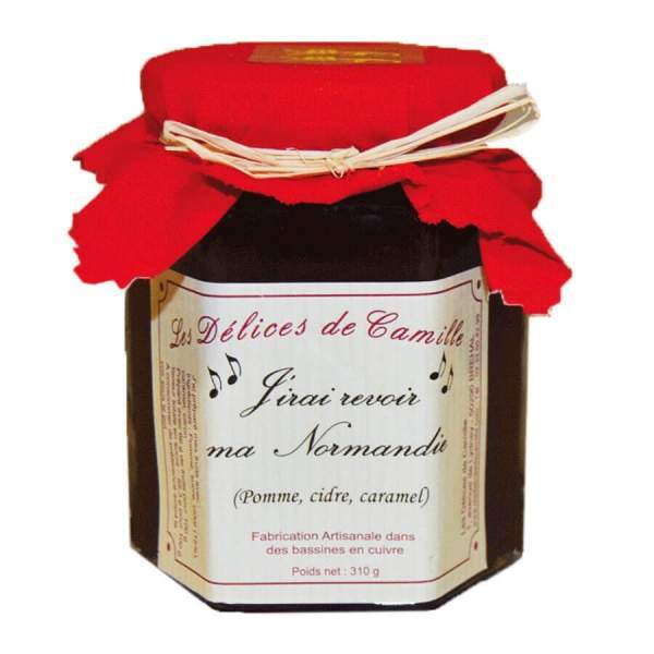 Confiture J'irai revoir ma Normandie - Les délices de Camille 310g