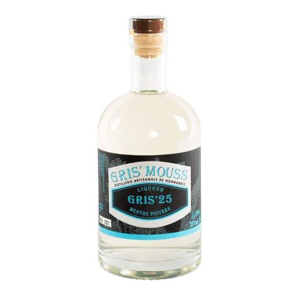 Liqueur de menthe poivrée Gris'25 Gris'Mouss 70cl 25%