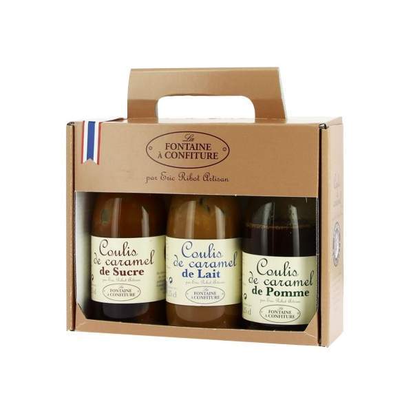 Coffret 3 coulis de caramel 3x250ml
